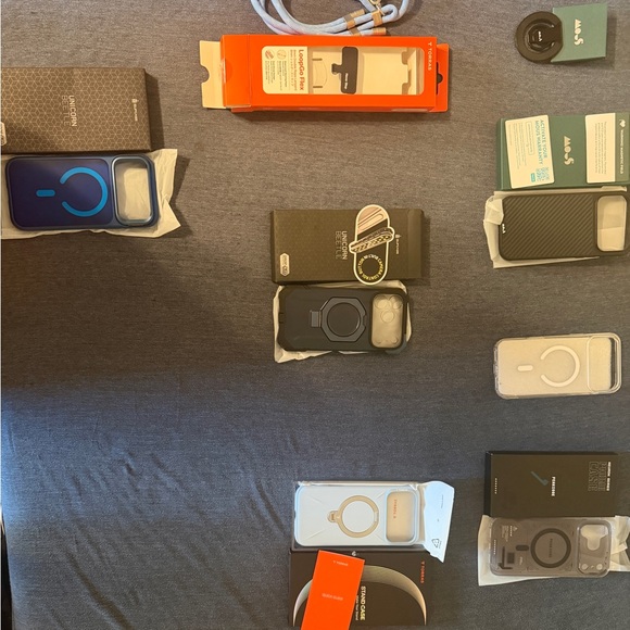 Assorted Phone Cases and Accessories